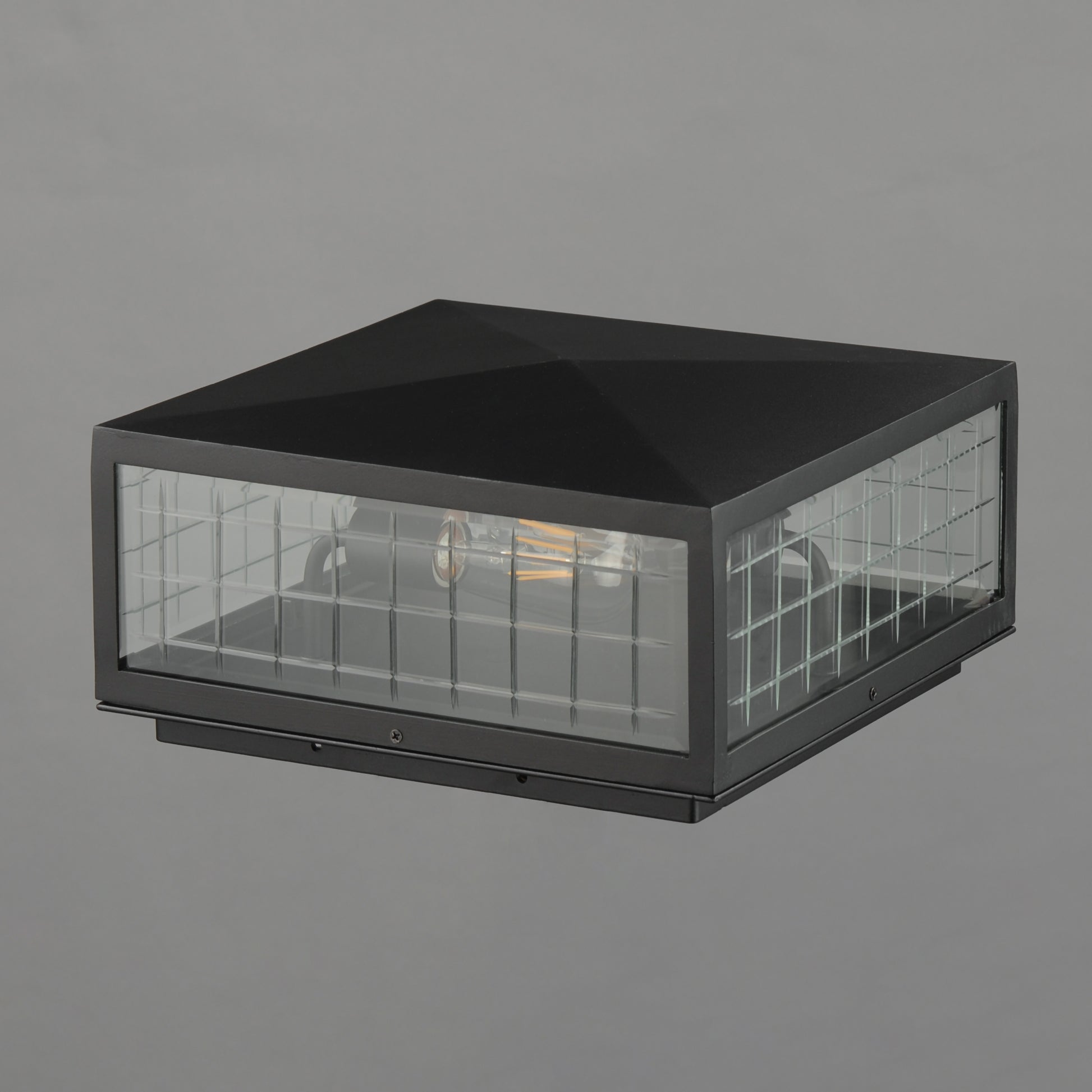 Magnus 2-Light Deck Lantern Black by Maxim Lighting