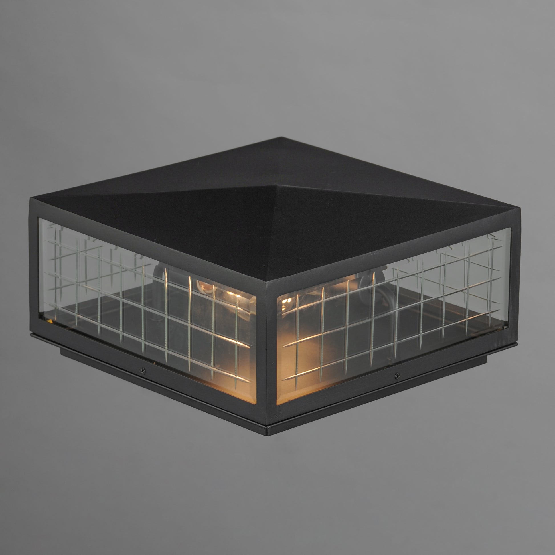 Magnus 2-Light Deck Lantern Black by Maxim Lighting