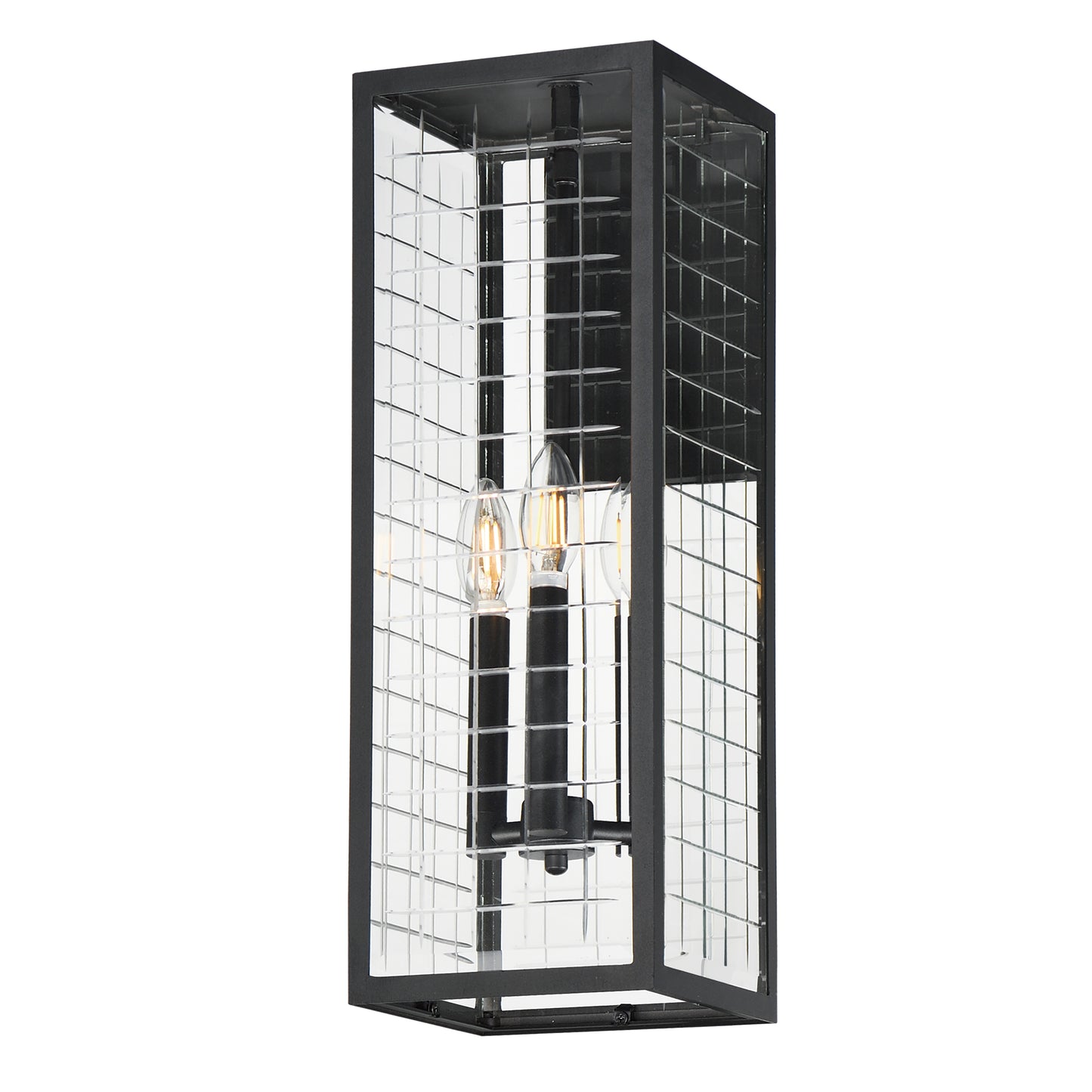 Magnus 3-Light Outdoor Wall Sconce Black by Maxim Lighting