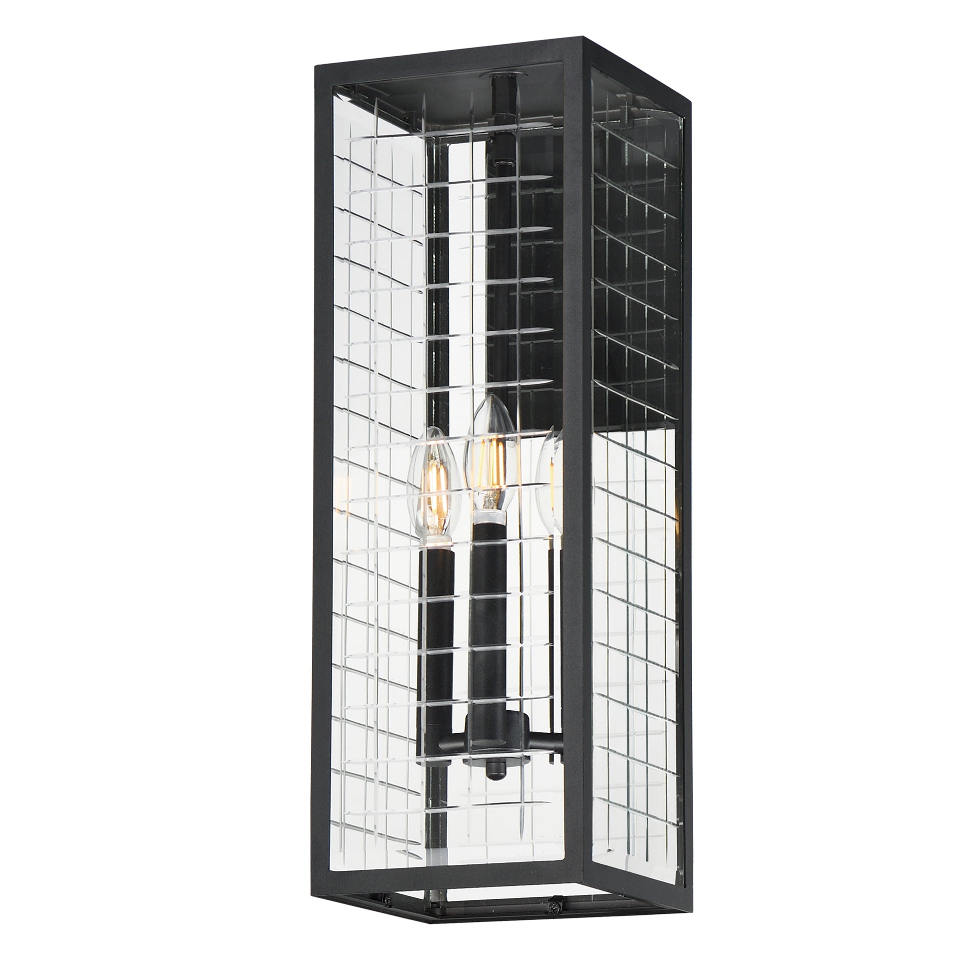Magnus 3-Light Outdoor Wall Sconce Black by Maxim Lighting