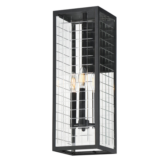Magnus 3-Light Outdoor Wall Sconce Black by Maxim Lighting