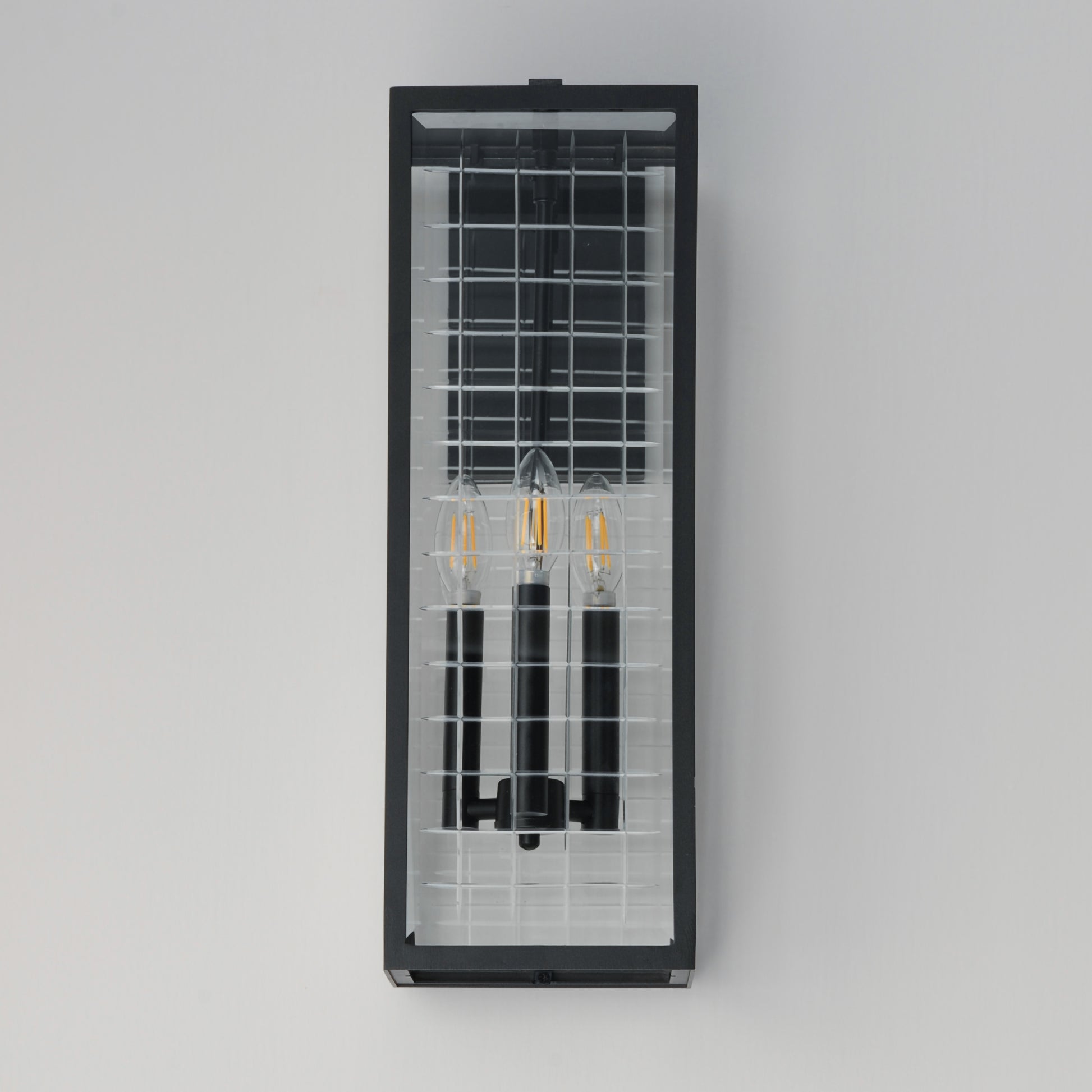 Magnus 3-Light Outdoor Wall Sconce Black by Maxim Lighting