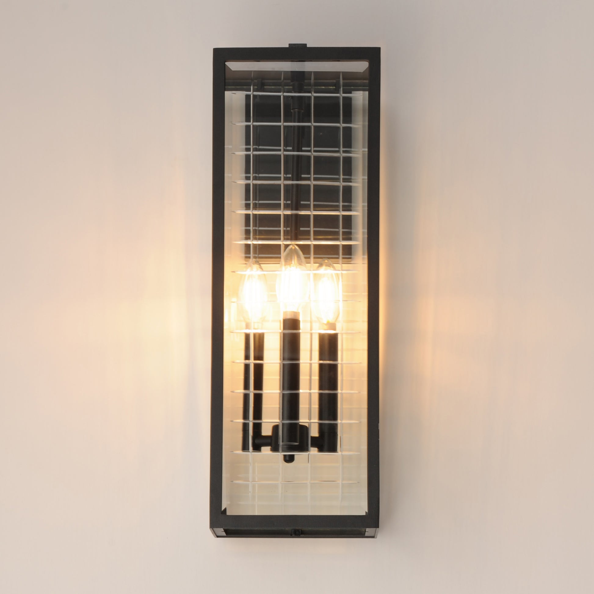 Magnus 3-Light Outdoor Wall Sconce Black by Maxim Lighting