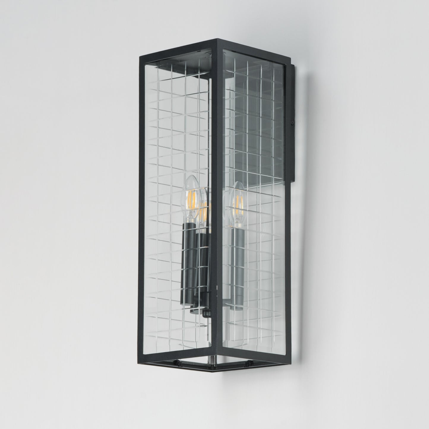 Magnus 3-Light Outdoor Wall Sconce Black by Maxim Lighting