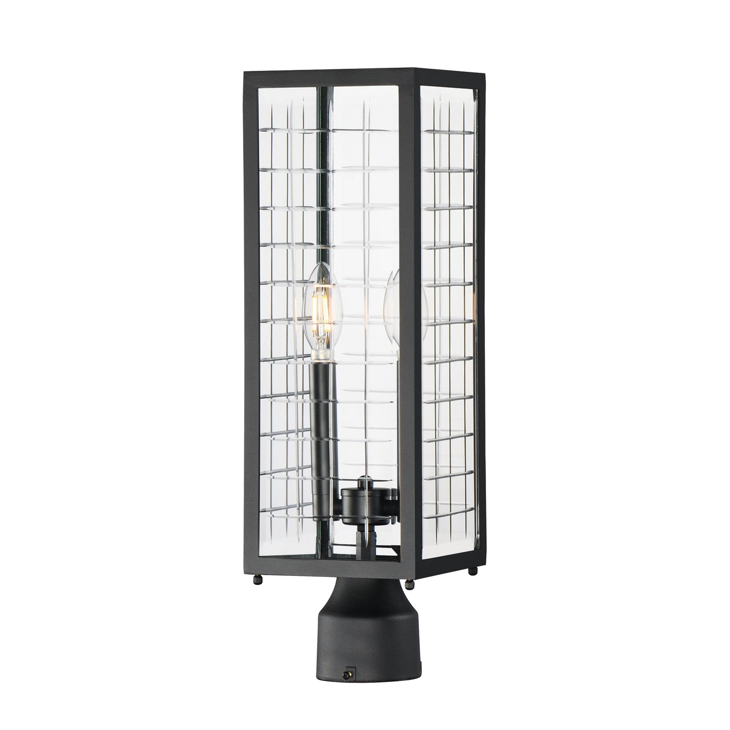 Magnus Outdoor Post Lantern Black by Maxim Lighting
