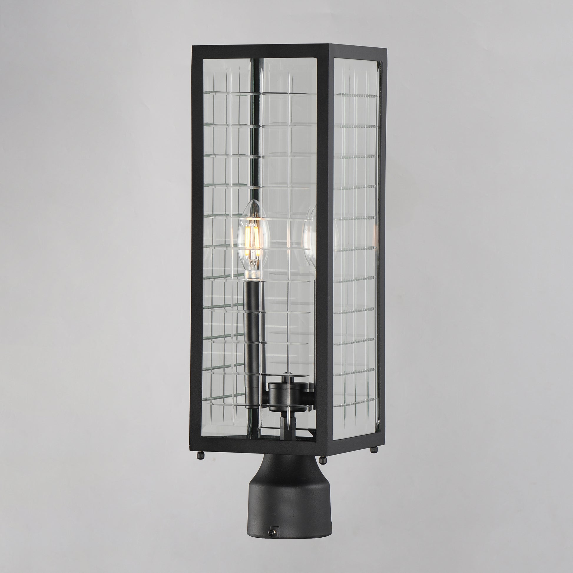 Magnus Outdoor Post Lantern Black by Maxim Lighting