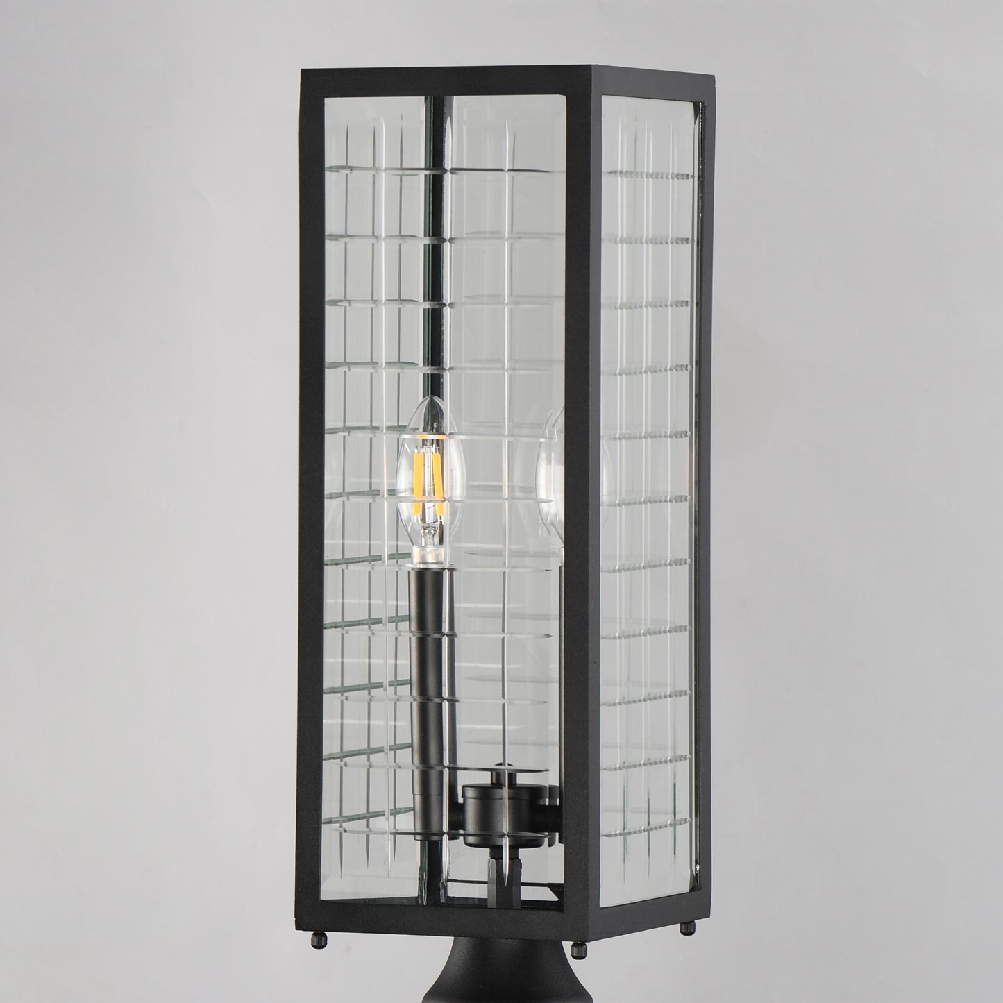 Magnus Outdoor Post Lantern Black by Maxim Lighting