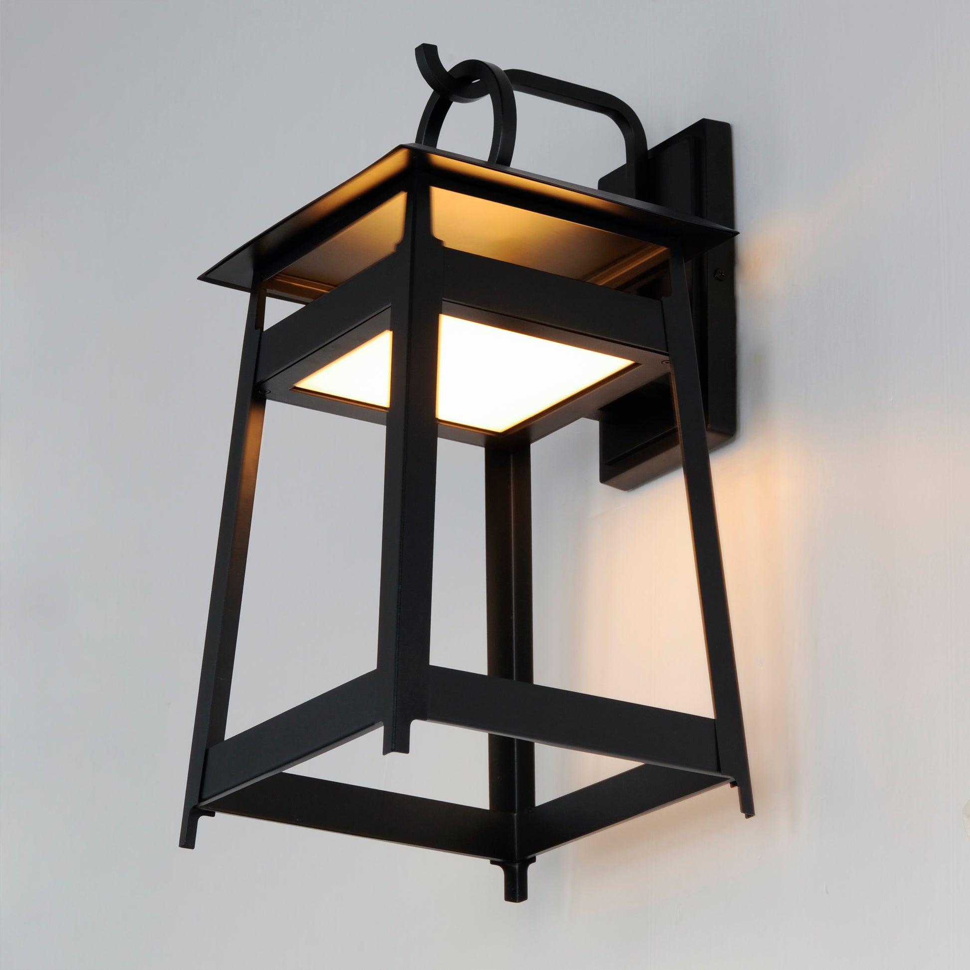 Pagoda Large LED Outdoor Sconce Black by Maxim Lighting