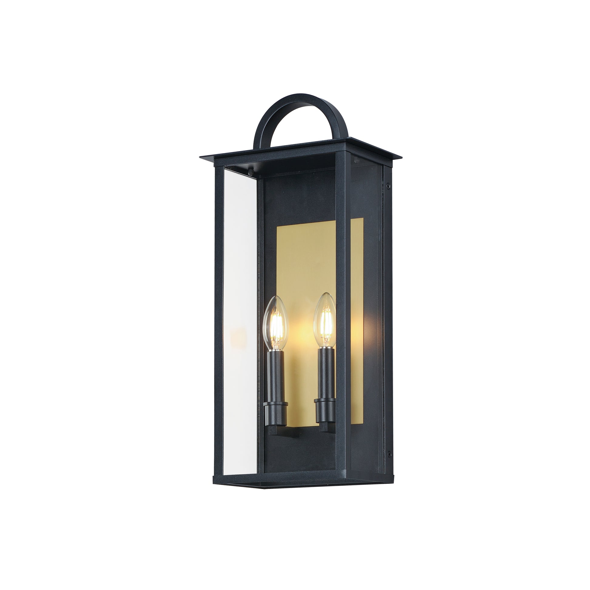 Manchester 2-Light Medium Outdoor Wall Sconce Black by Maxim Lighting