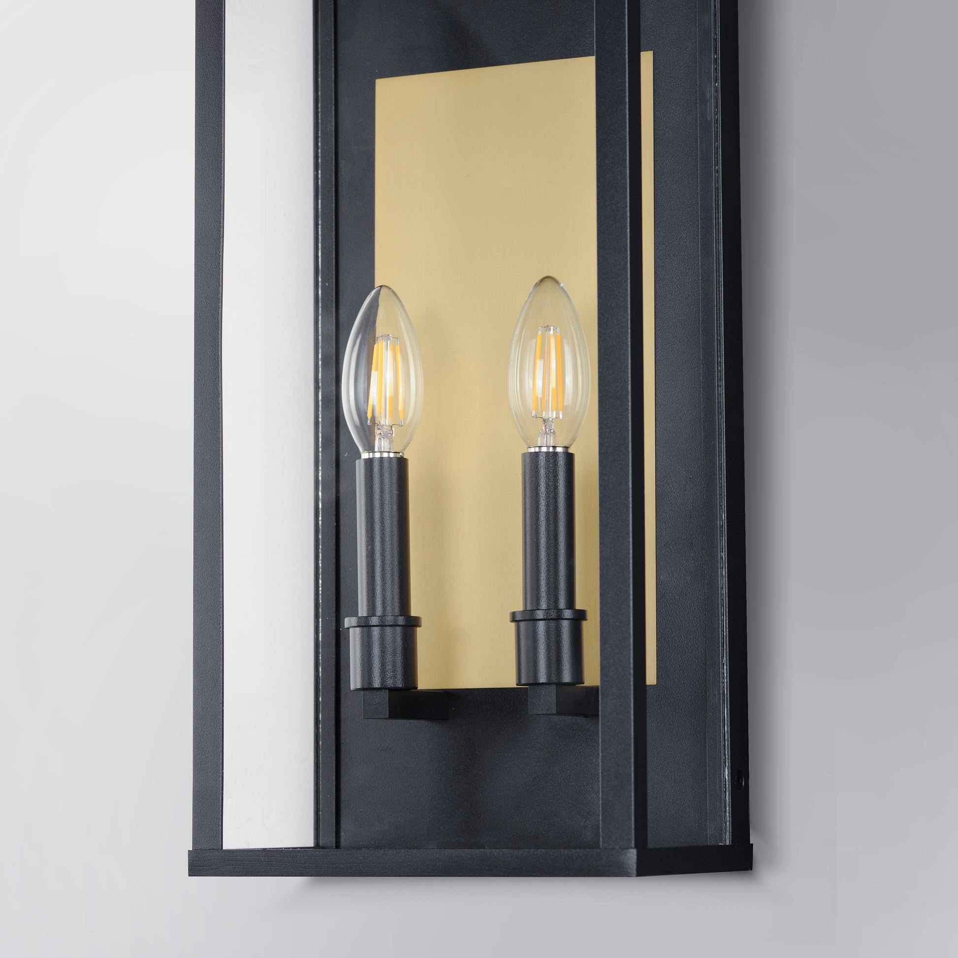 Manchester 2-Light Medium Outdoor Wall Sconce Black by Maxim Lighting