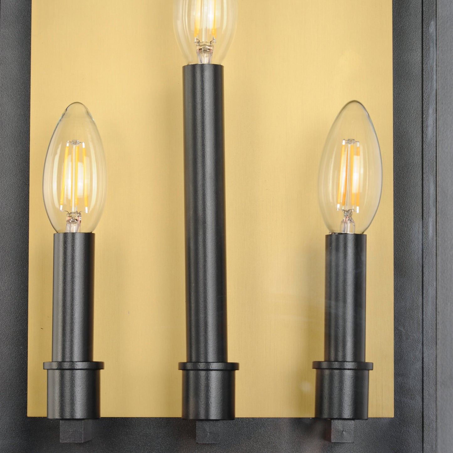 Manchester 3-Light Large Outdoor Wall Sconce Black by Maxim Lighting