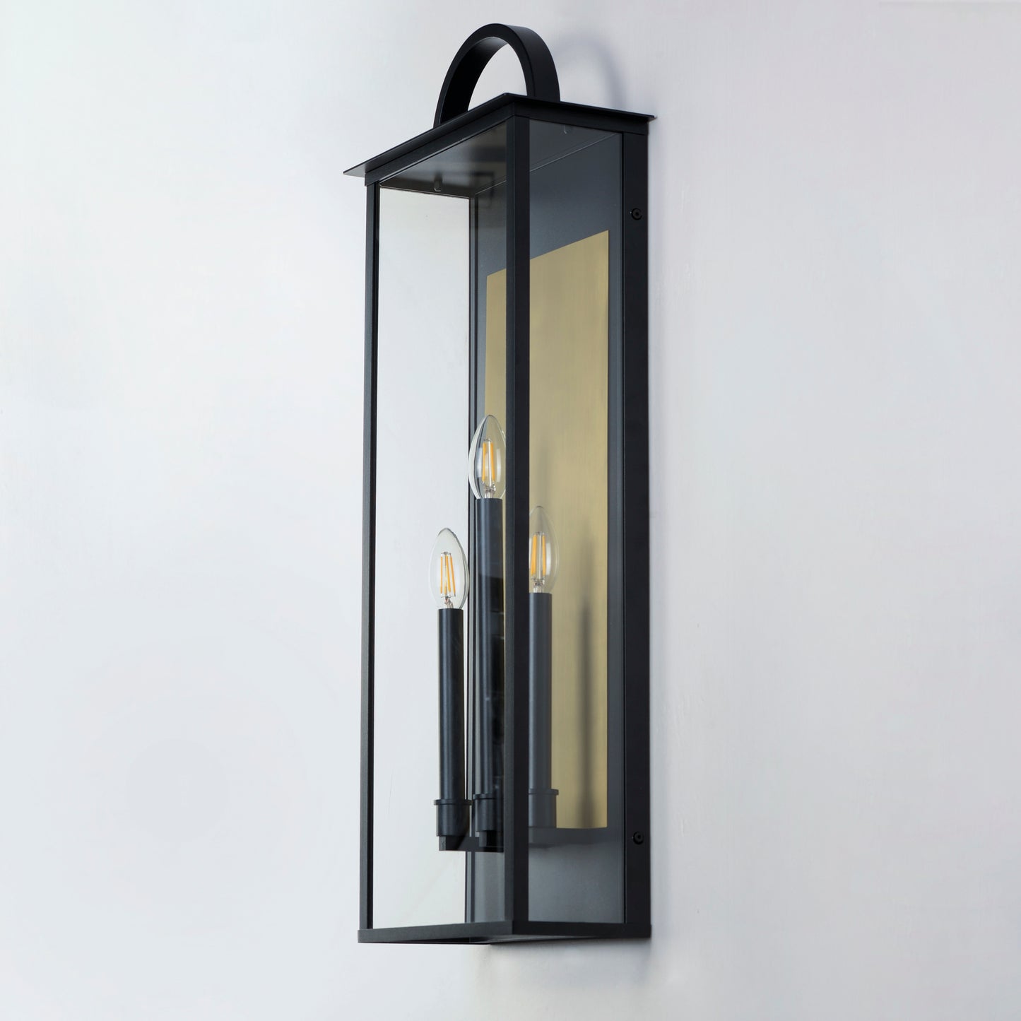 Manchester 3-Light X-Large Outdoor Wall Sconce Black by Maxim Lighting