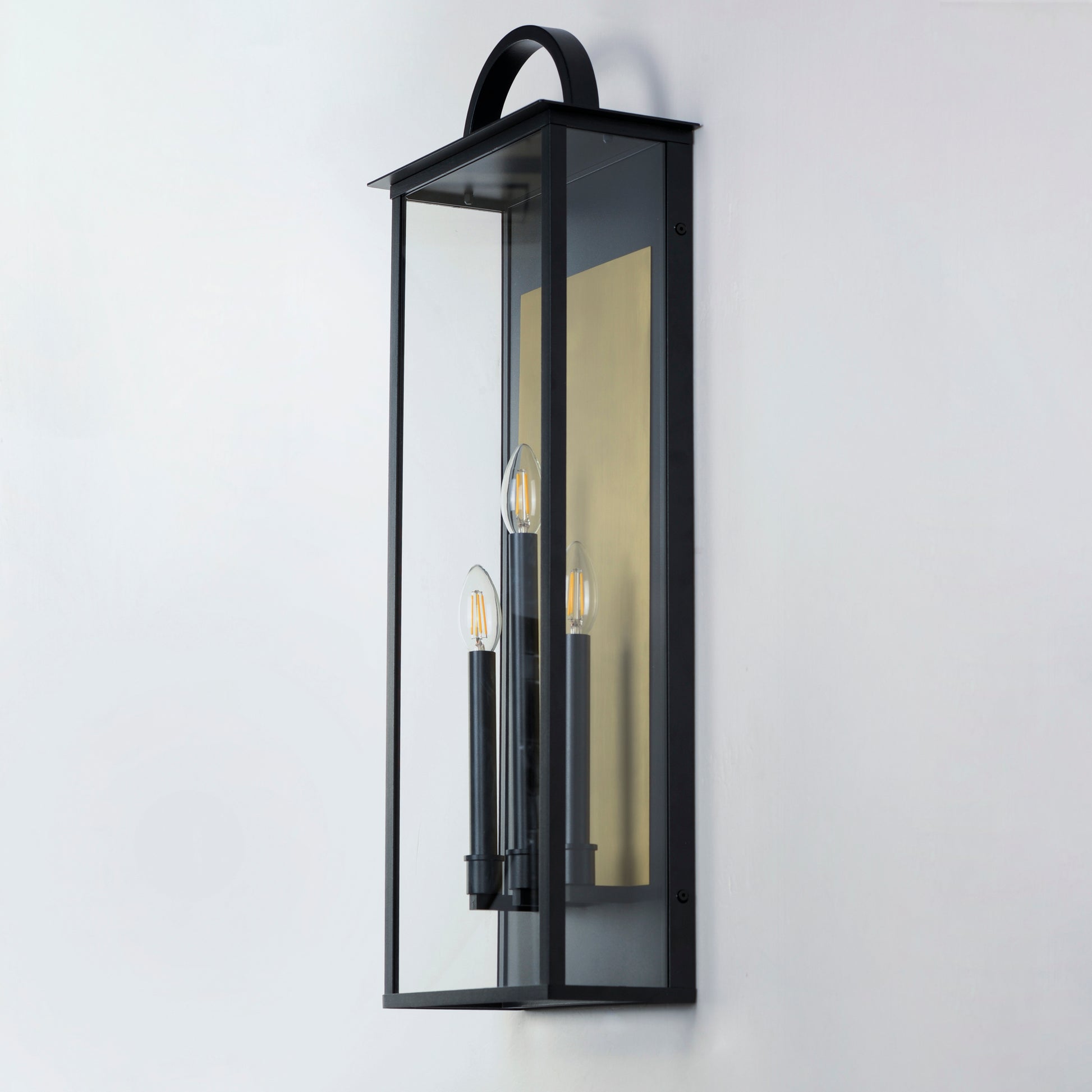 Manchester 3-Light X-Large Outdoor Wall Sconce Black by Maxim Lighting