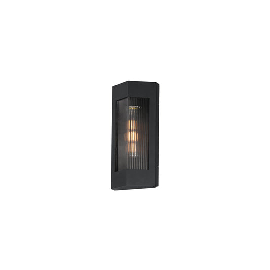 Triform 14" Outdoor Wall Sconce Black/Antique Brass by Maxim Lighting