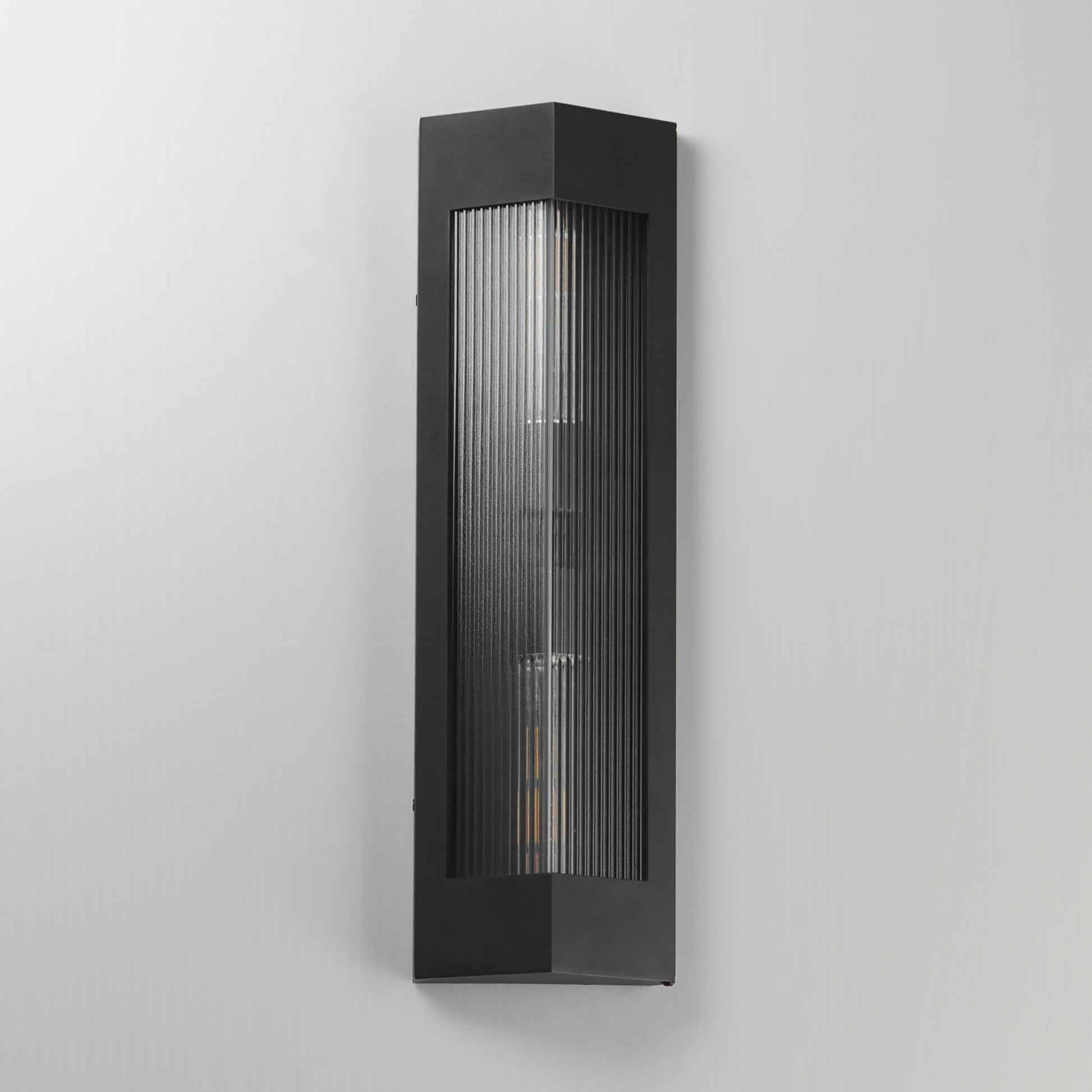 Triform 20" 2-Light Outdoor Wall Sconce Black/Antique Brass by Maxim Lighting