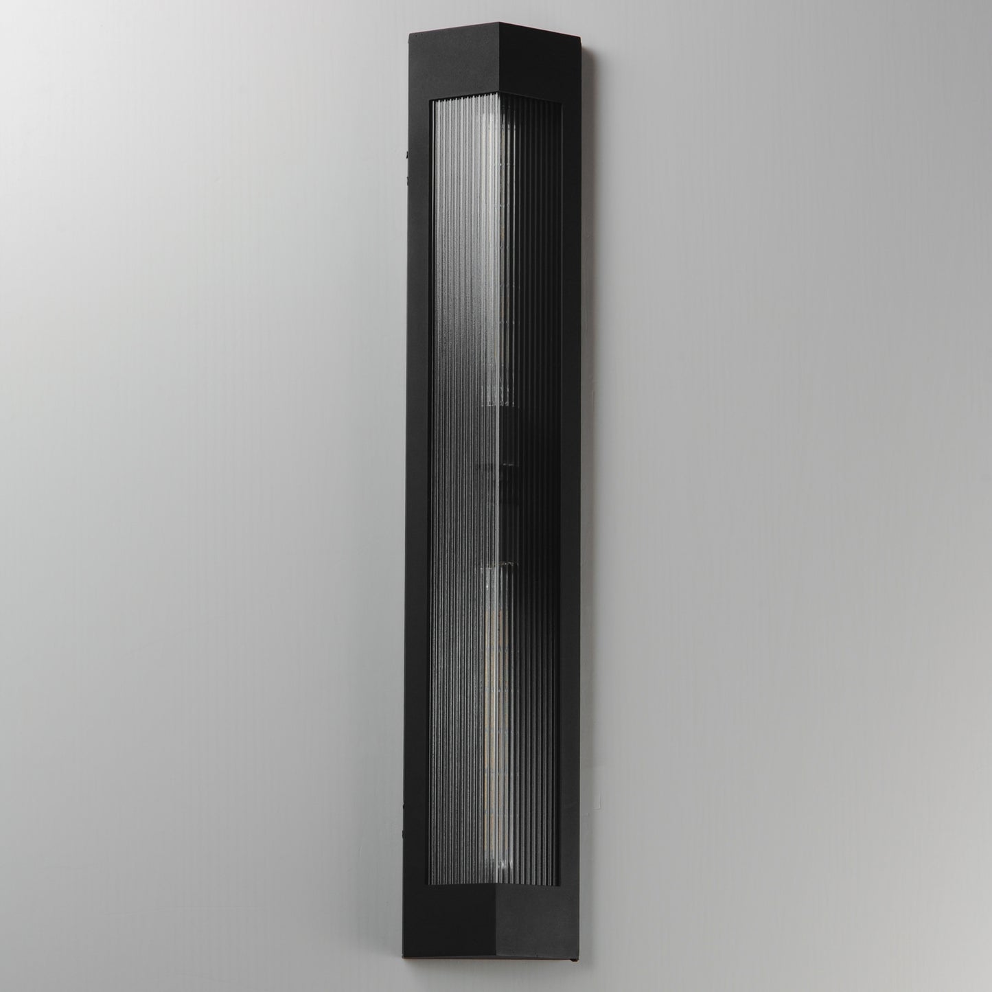 Triform 32" 2-Light Outdoor Wall Sconce Black/Antique Brass by Maxim Lighting
