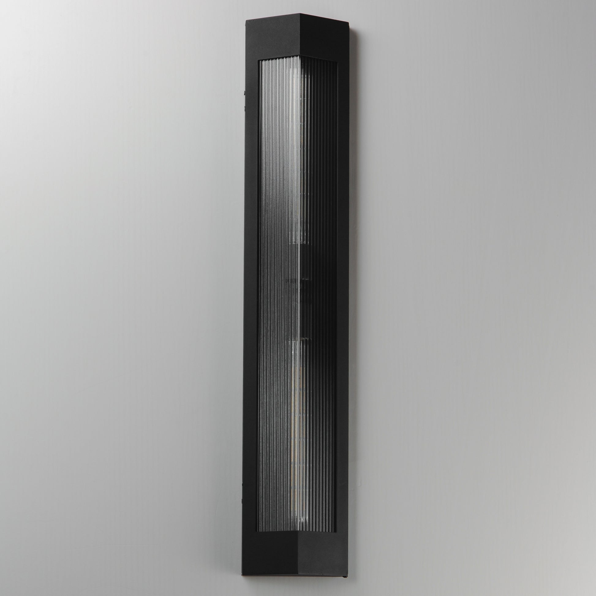 Triform 32" 2-Light Outdoor Wall Sconce Black/Antique Brass by Maxim Lighting