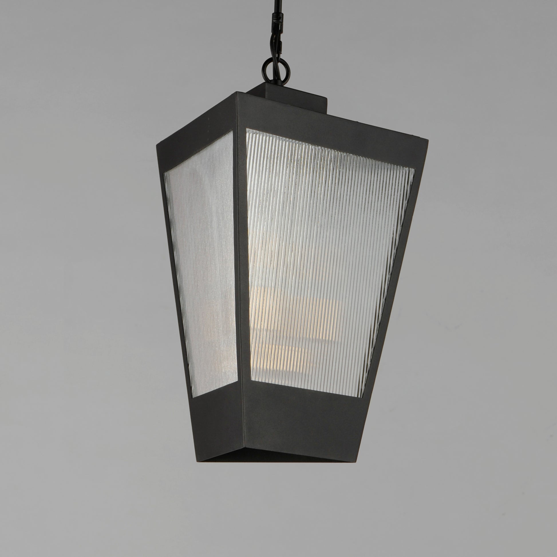Triform 14" 3-Light Outdoor Pendant Black/Antique Brass by Maxim Lighting