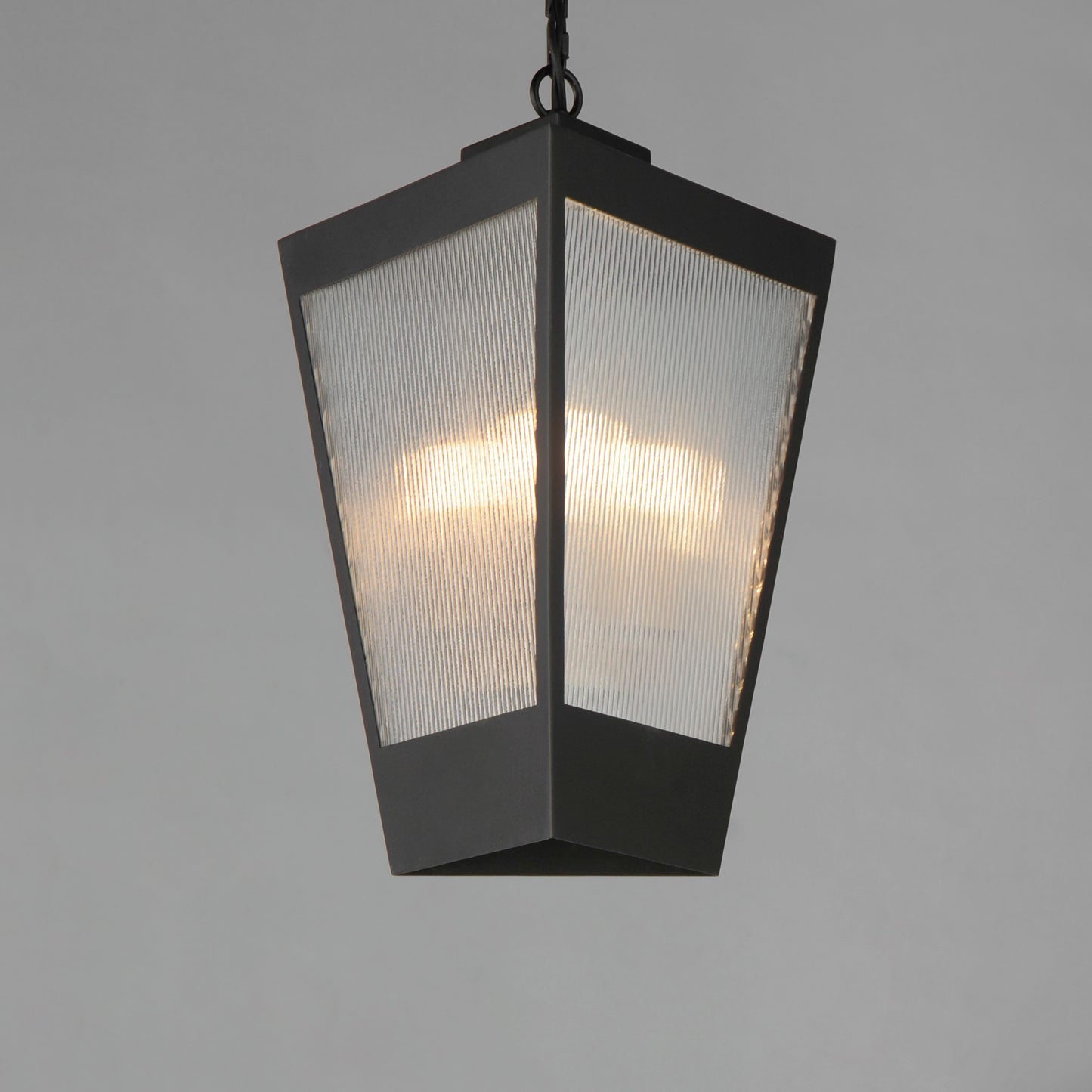 Triform 14" 3-Light Outdoor Pendant Black/Antique Brass by Maxim Lighting