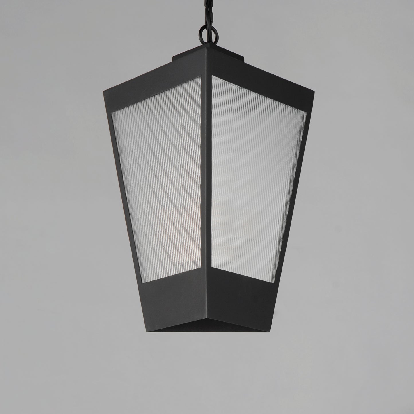 Triform 14" 3-Light Outdoor Pendant Black/Antique Brass by Maxim Lighting