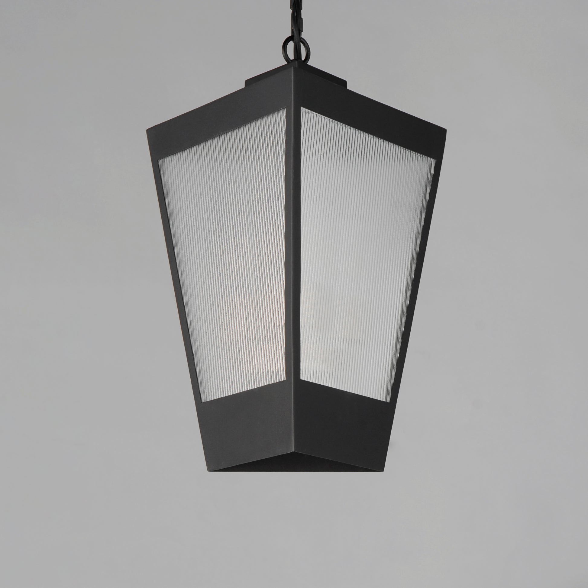 Triform 14" 3-Light Outdoor Pendant Black/Antique Brass by Maxim Lighting