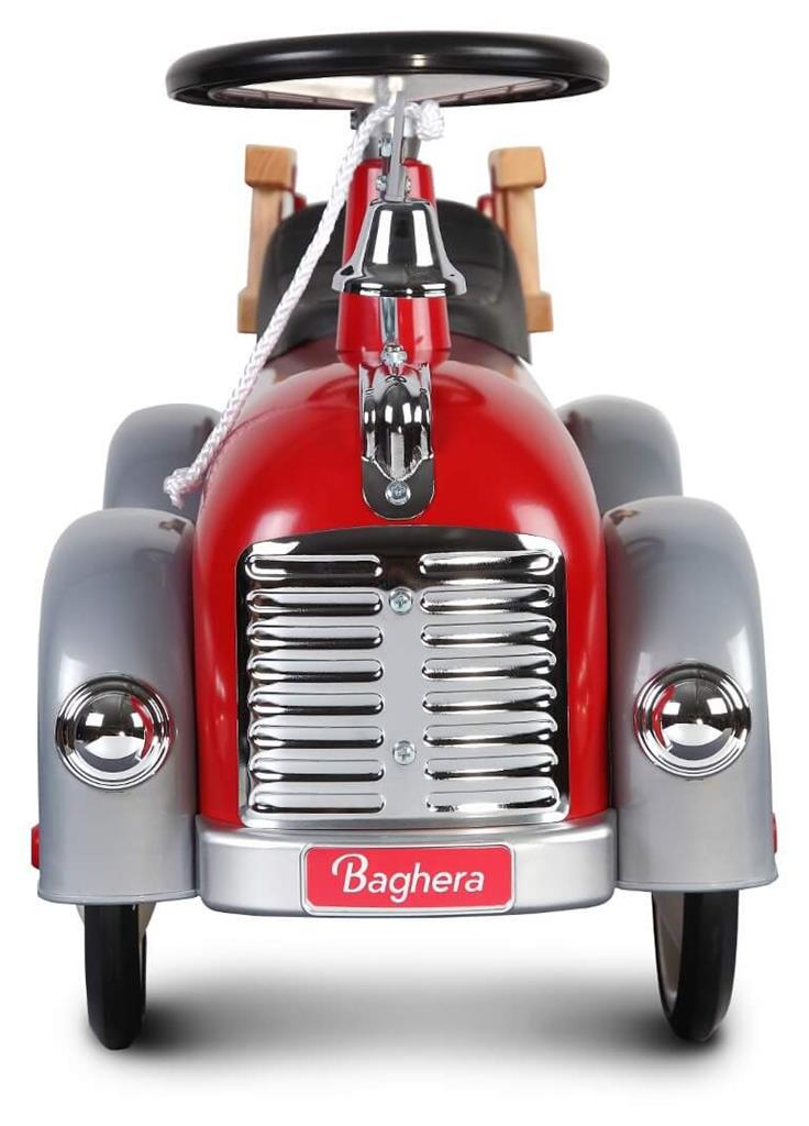 Baghera Speedster fire engine metal ride-on in red with ladders and hose – view 9