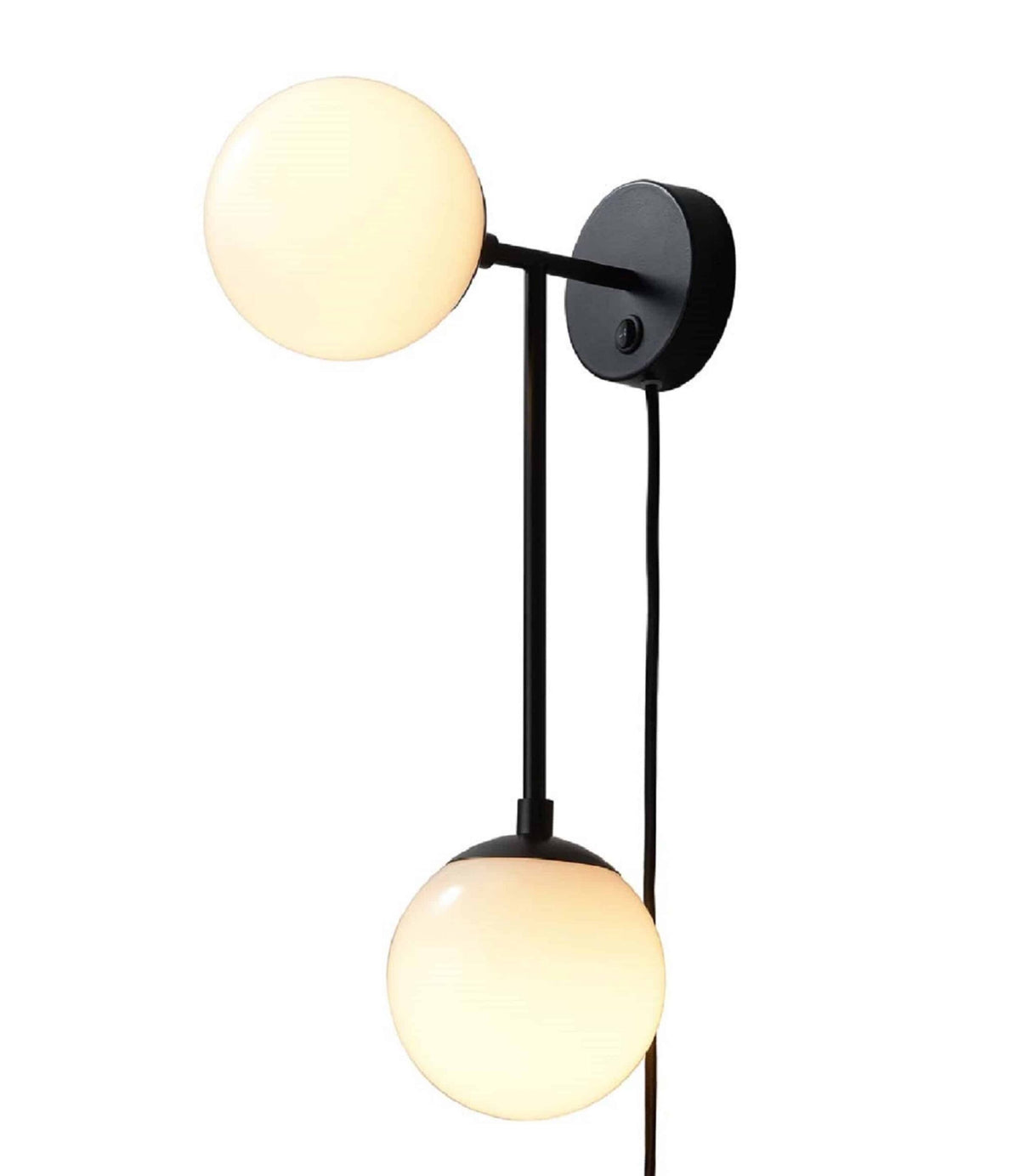 Duo Wall Sconce by Nova of California, Matte Black – view 1