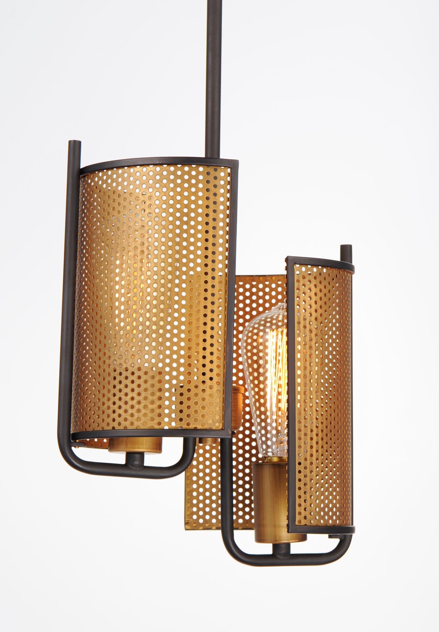Caspian 2-Light Pendant Oil Rubbed Bronze/Antique Brass by Maxim Lighting