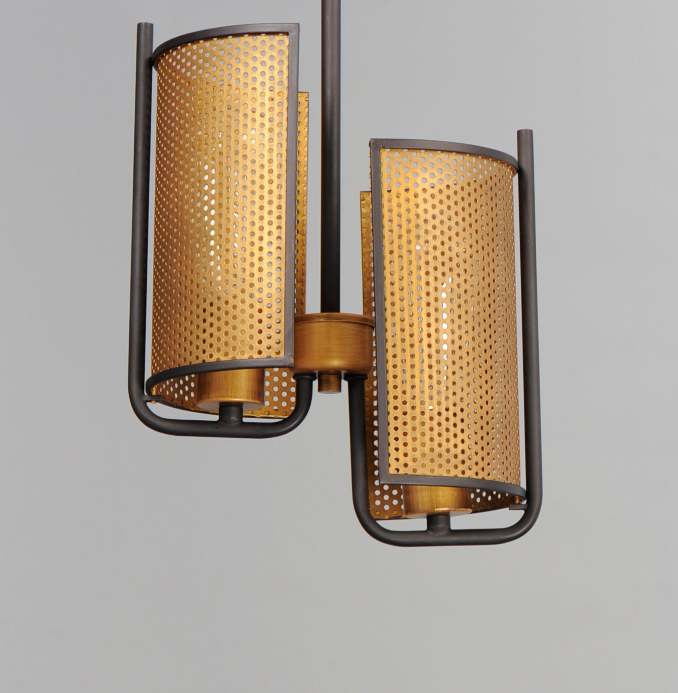 Caspian 2-Light Pendant Oil Rubbed Bronze/Antique Brass by Maxim Lighting