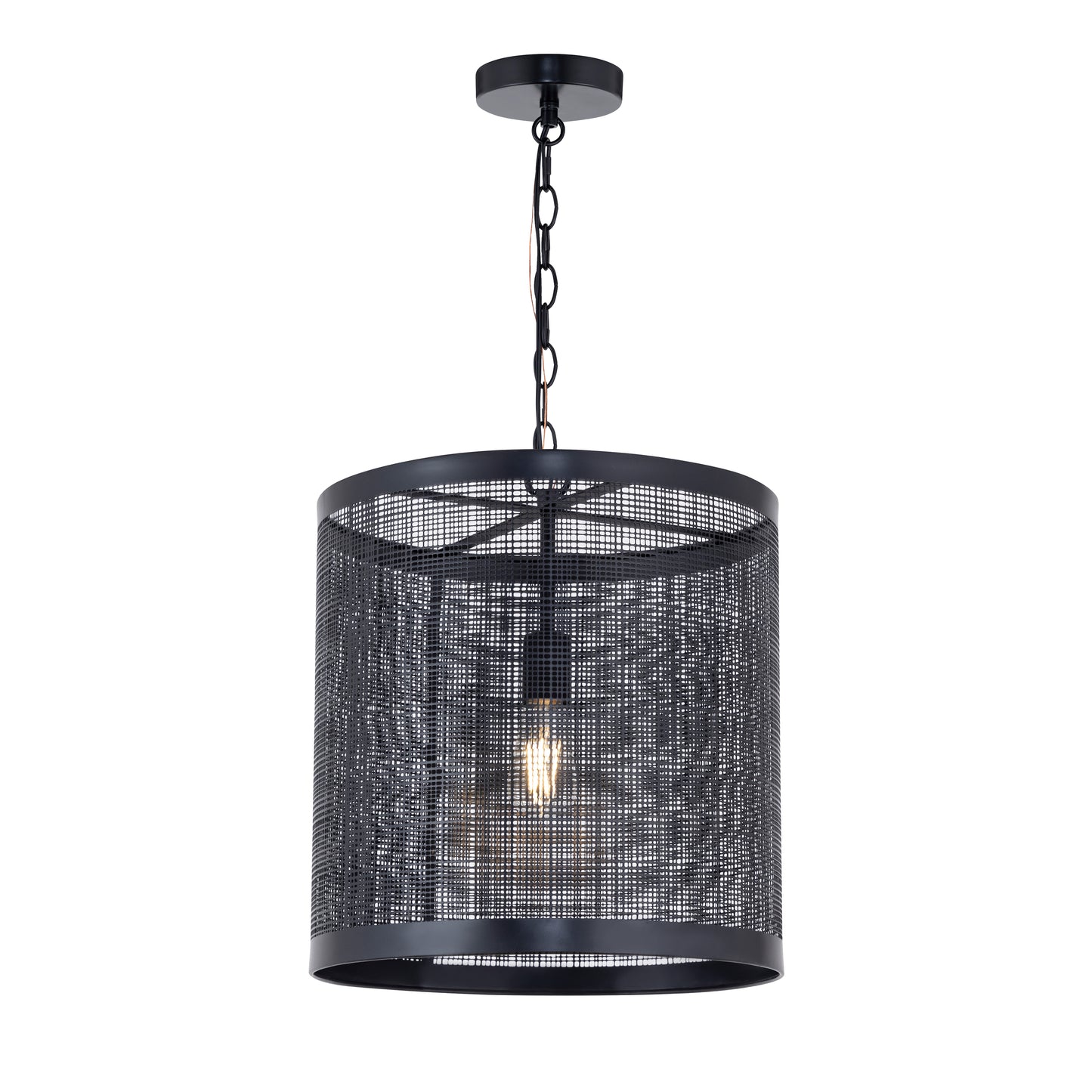 Hatcher 15" Pendant Black by Maxim Lighting