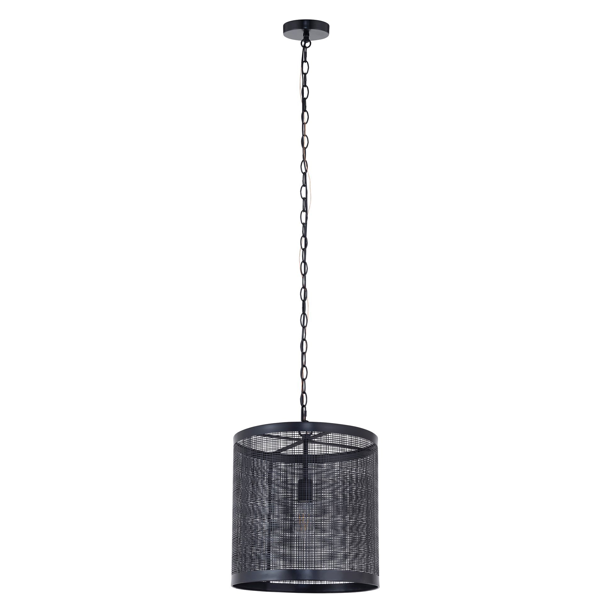 Hatcher 15" Pendant Black by Maxim Lighting