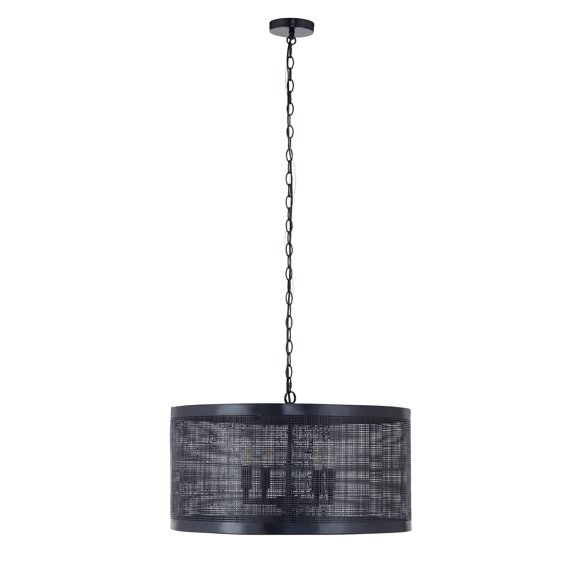 Hatcher 24" 4-Light Pendant Black by Maxim Lighting