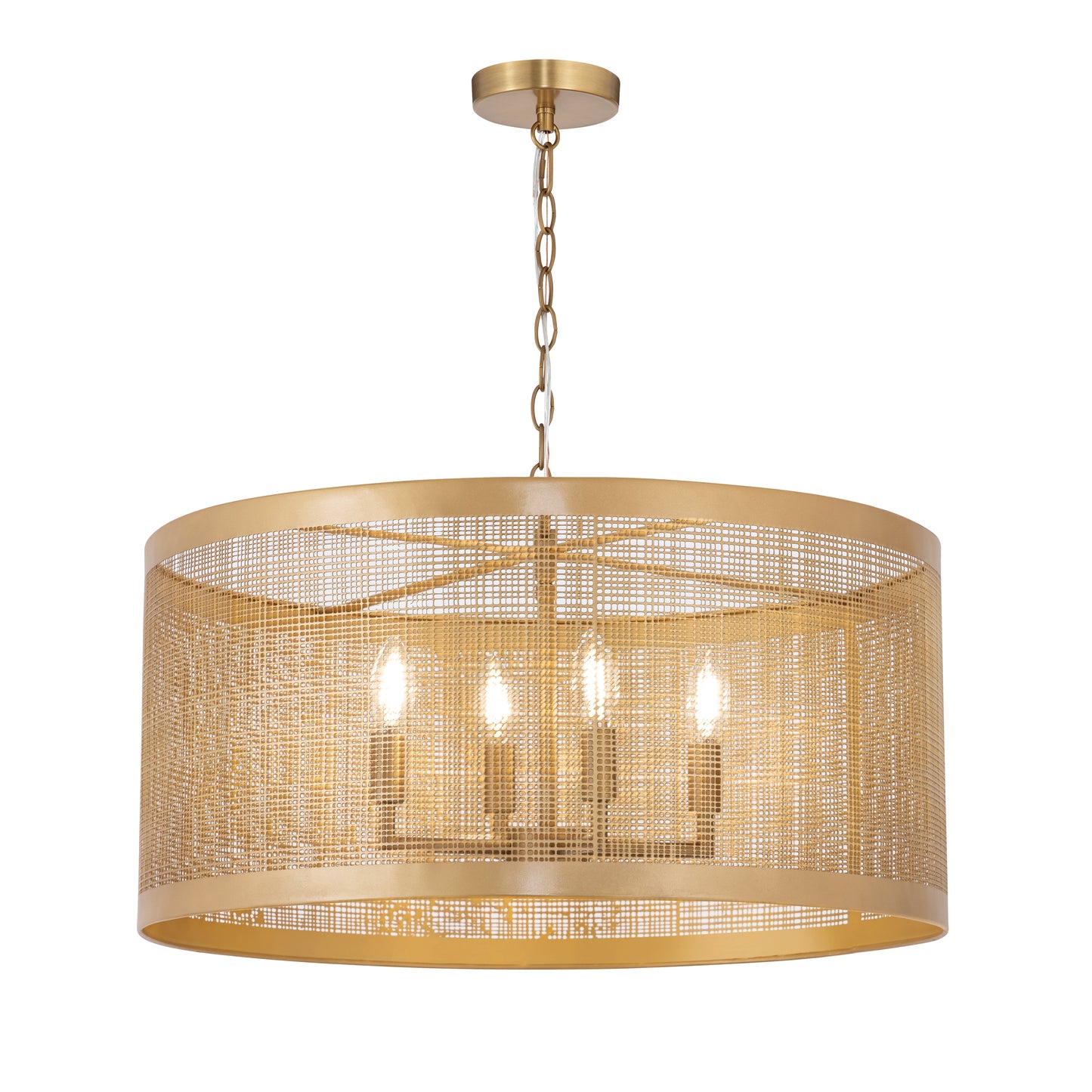 Hatcher 24" 4-Light Pendant Gold by Maxim Lighting