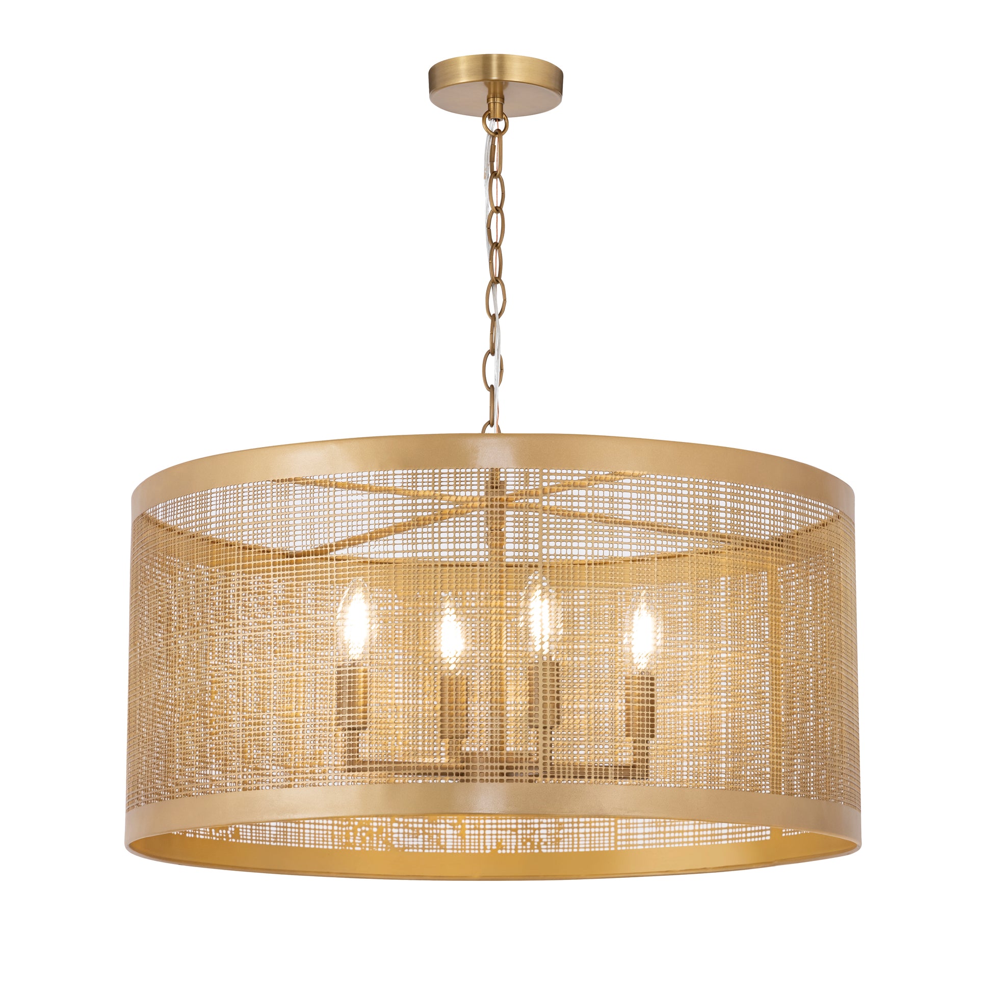 Hatcher 24" 4-Light Pendant Gold by Maxim Lighting