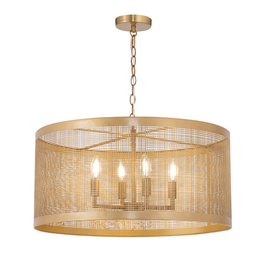 Hatcher 24" 4-Light Pendant Gold by Maxim Lighting