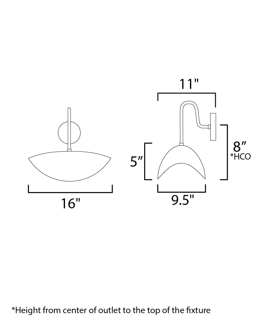 Denarii Wall Sconce Natural Gold by Maxim Lighting