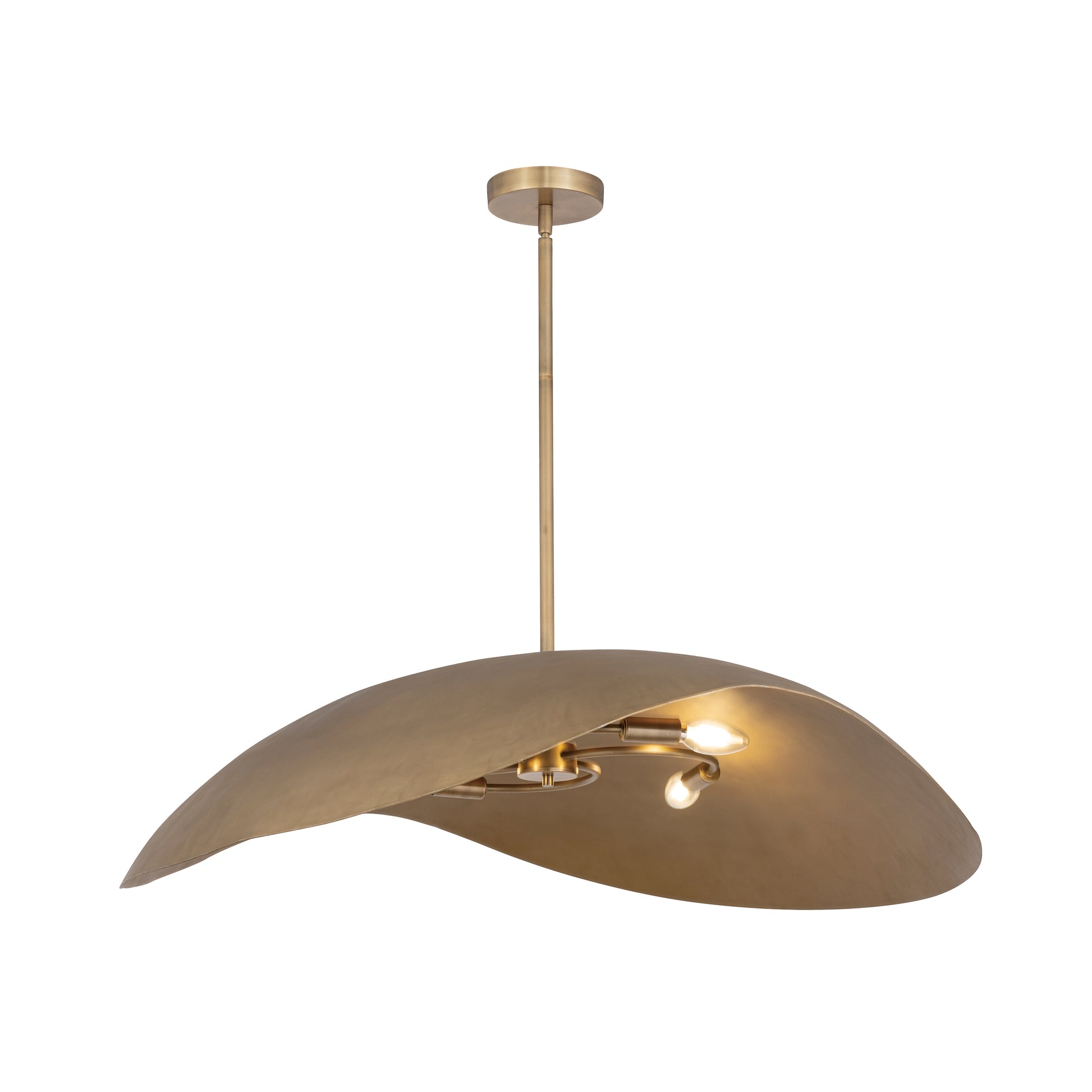 Denarii 36" Iron Pendant Natural Gold by Maxim Lighting