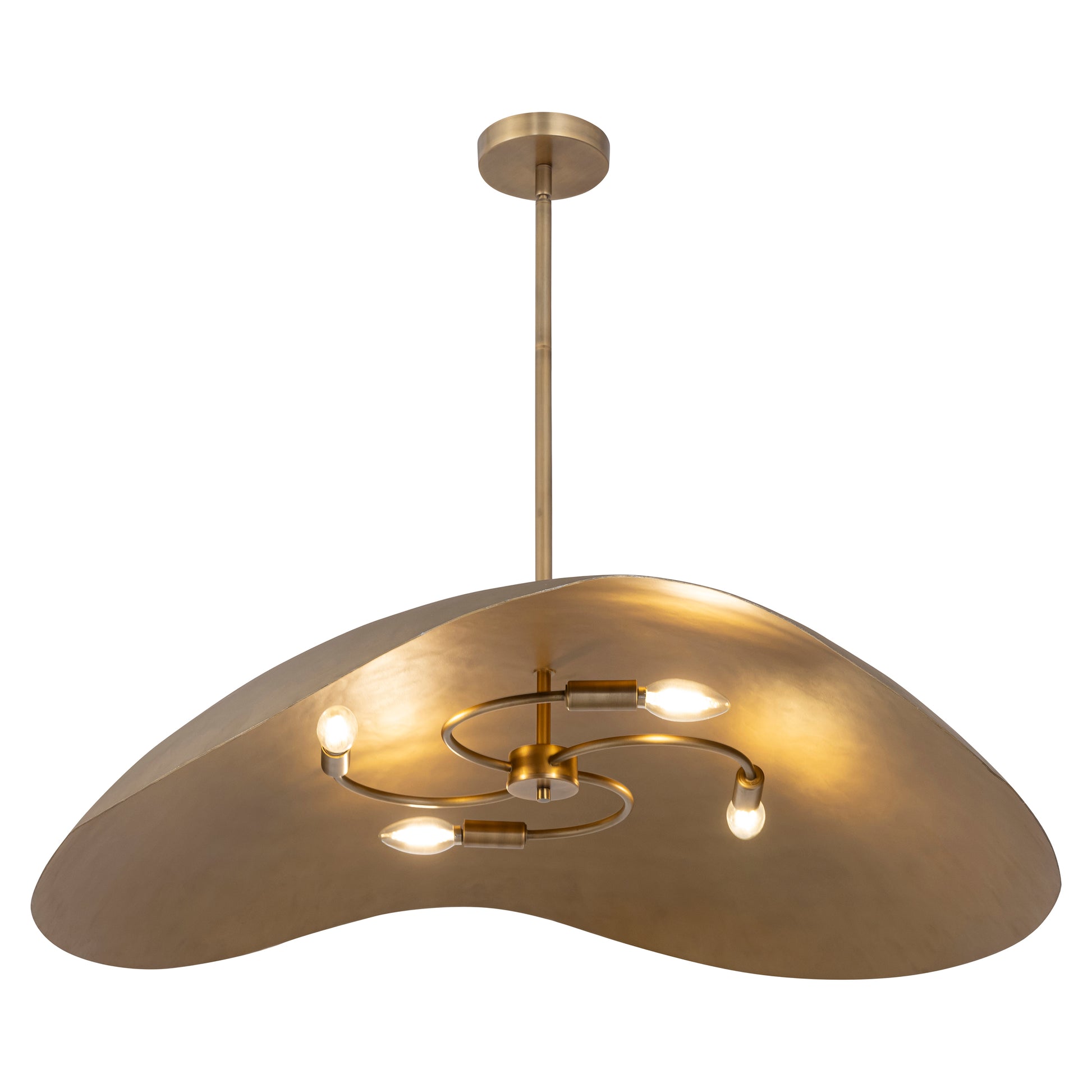 Denarii 36" Iron Pendant Natural Gold by Maxim Lighting