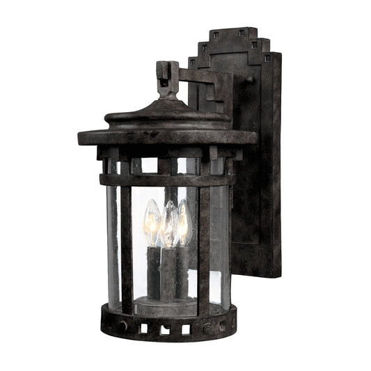 Santa Barbara Cast 3-Light Outdoor Wall Lantern Sienna by Maxim Lighting
