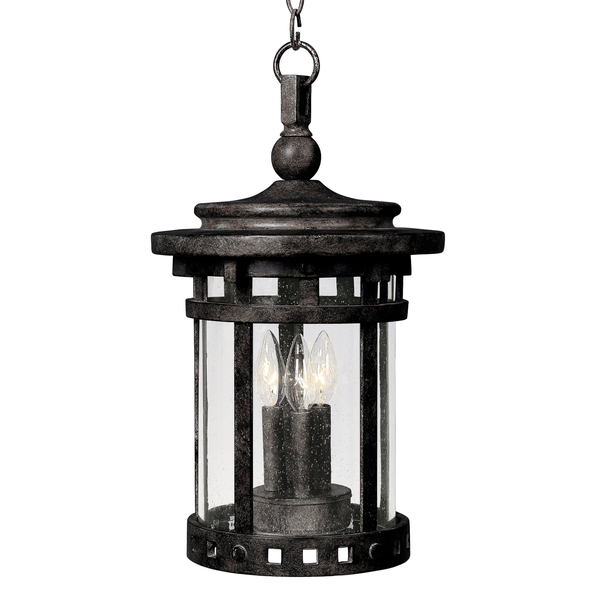 Santa Barbara Cast 3-Light Outdoor Hanging Lantern Sienna by Maxim Lighting
