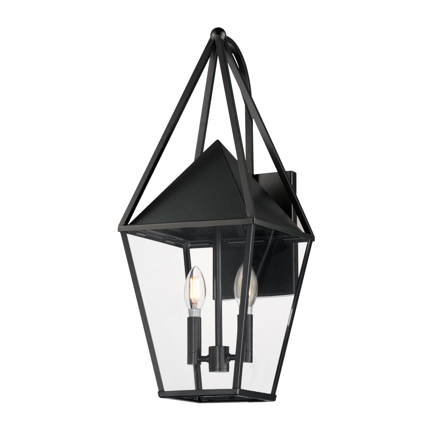 Bavaria Large 2-Light Outdoor Wall Sconce Black by Maxim Lighting