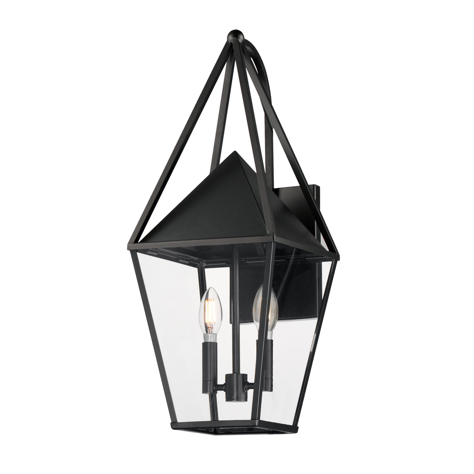 Bavaria Large 2-Light Outdoor Wall Sconce Black by Maxim Lighting