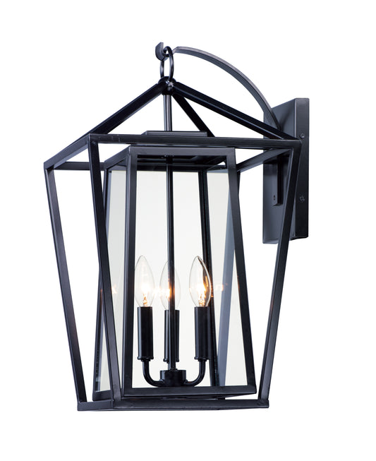 Artisan 3-Light Outdoor Wall Sconce Black by Maxim Lighting