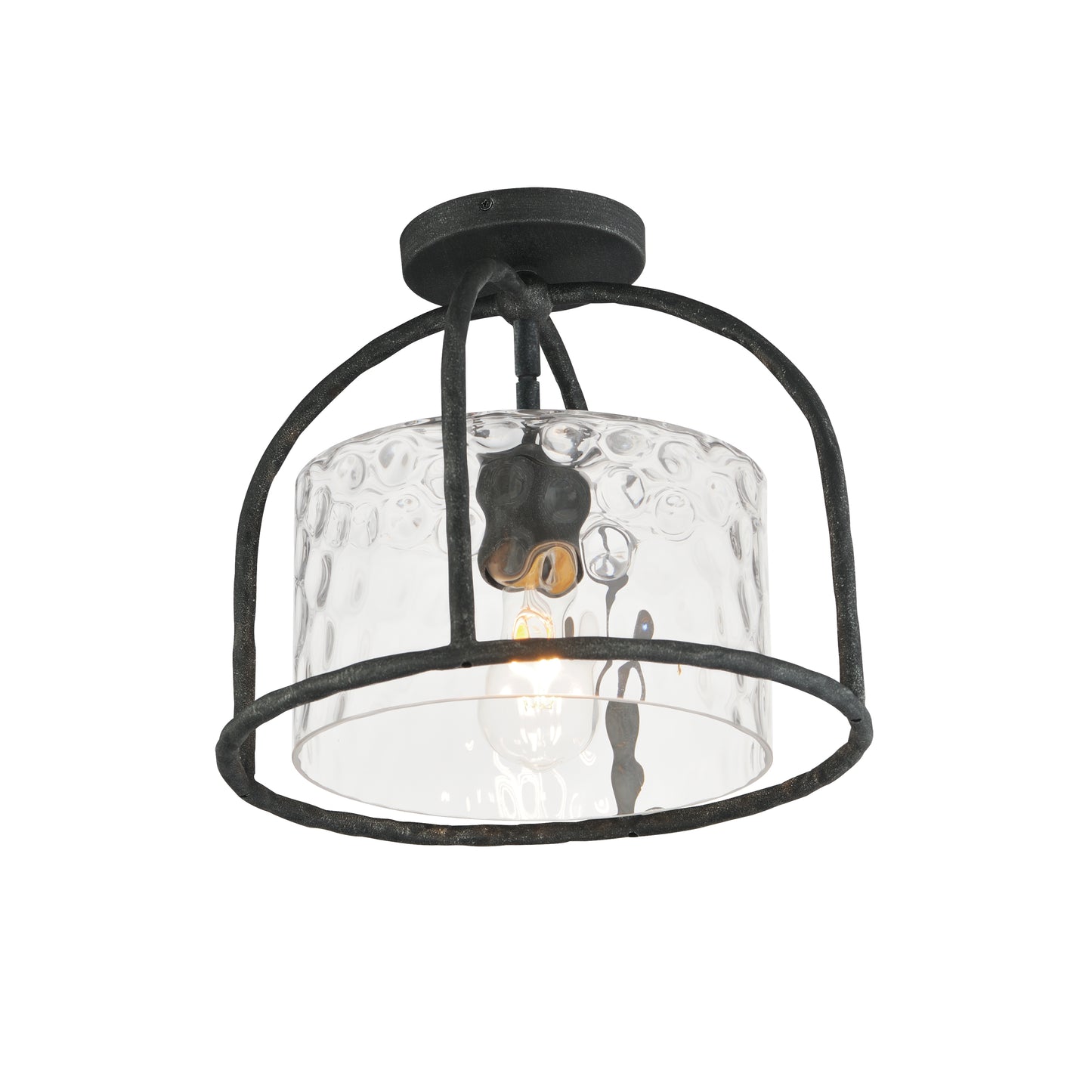 Del Mar Semi Flush Pendant Blacksmith by Maxim Lighting