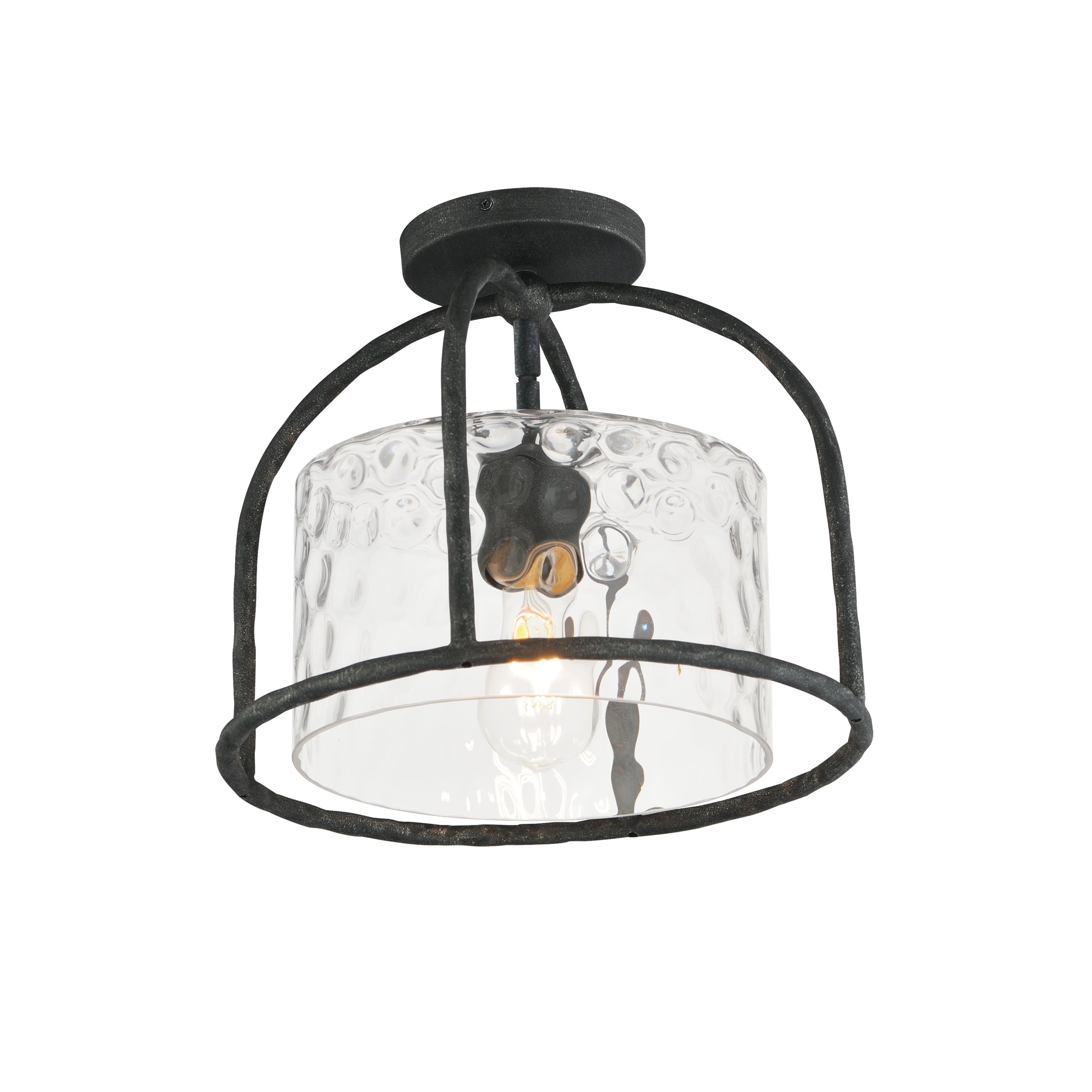 Del Mar Semi Flush Pendant Blacksmith by Maxim Lighting