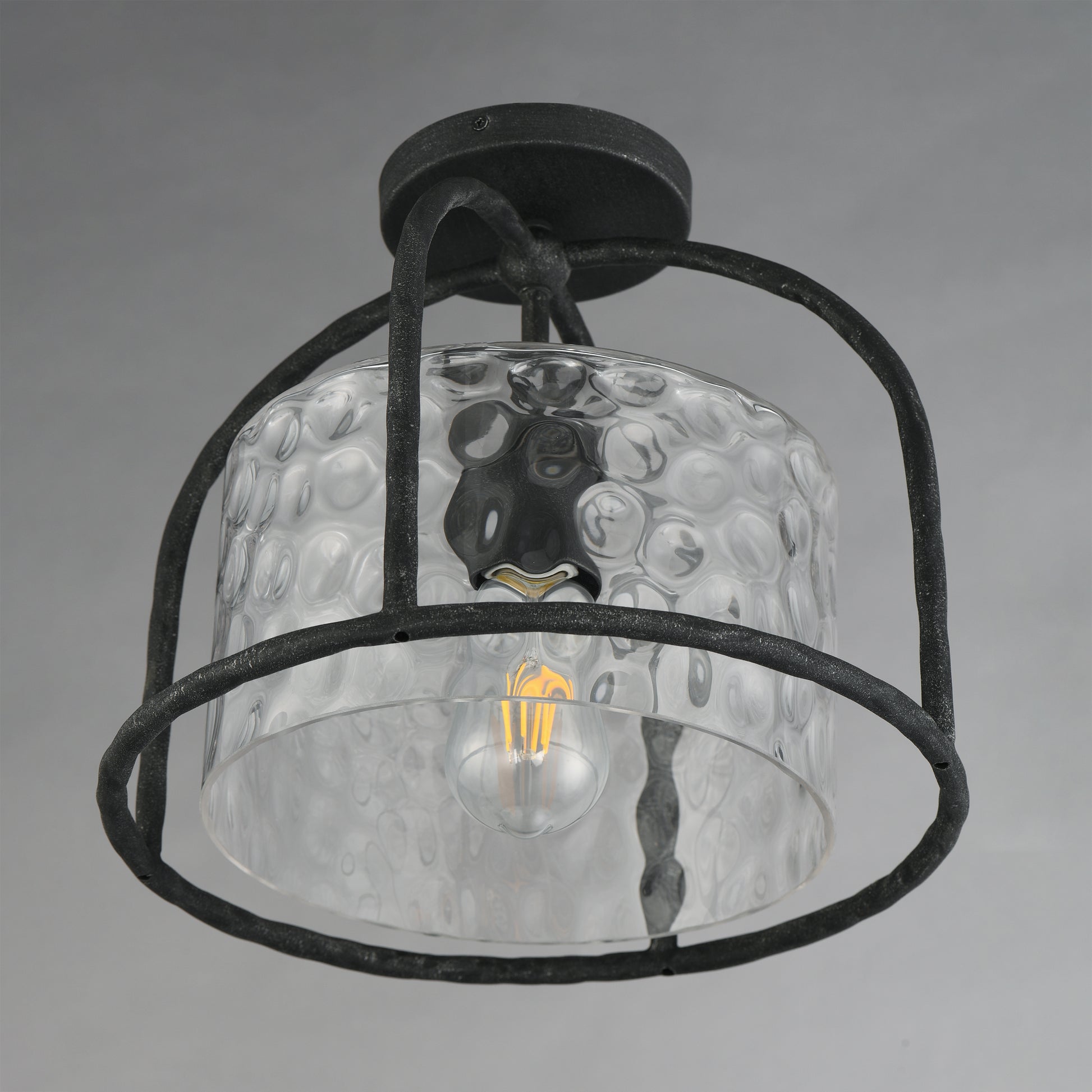 Del Mar Semi Flush Pendant Blacksmith by Maxim Lighting