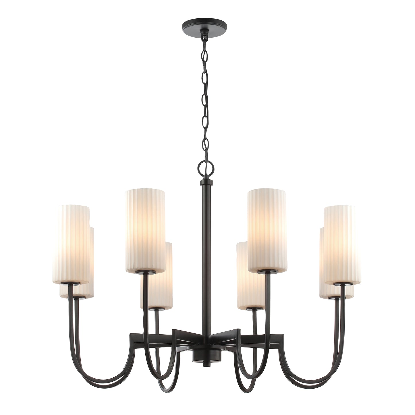 Town & Country 8-Light Chandelier Black by Maxim Lighting
