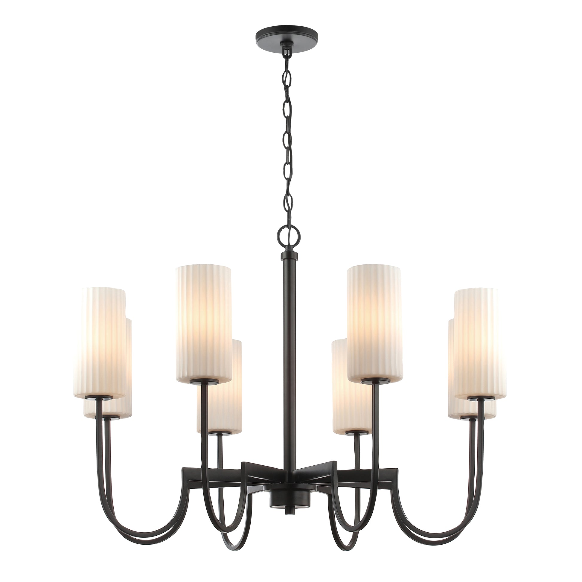 Town & Country 8-Light Chandelier Black by Maxim Lighting