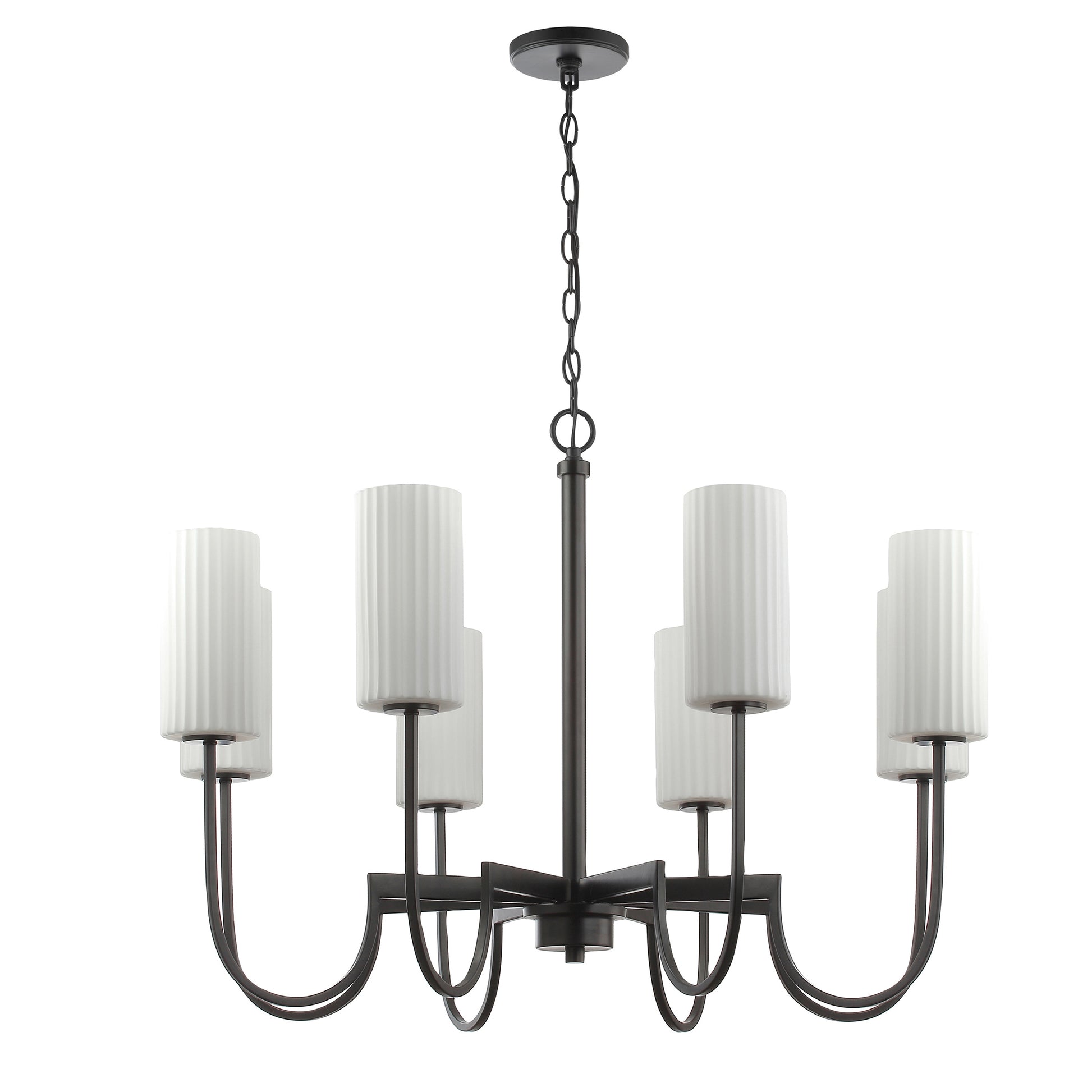 Town & Country 8-Light Chandelier Black by Maxim Lighting
