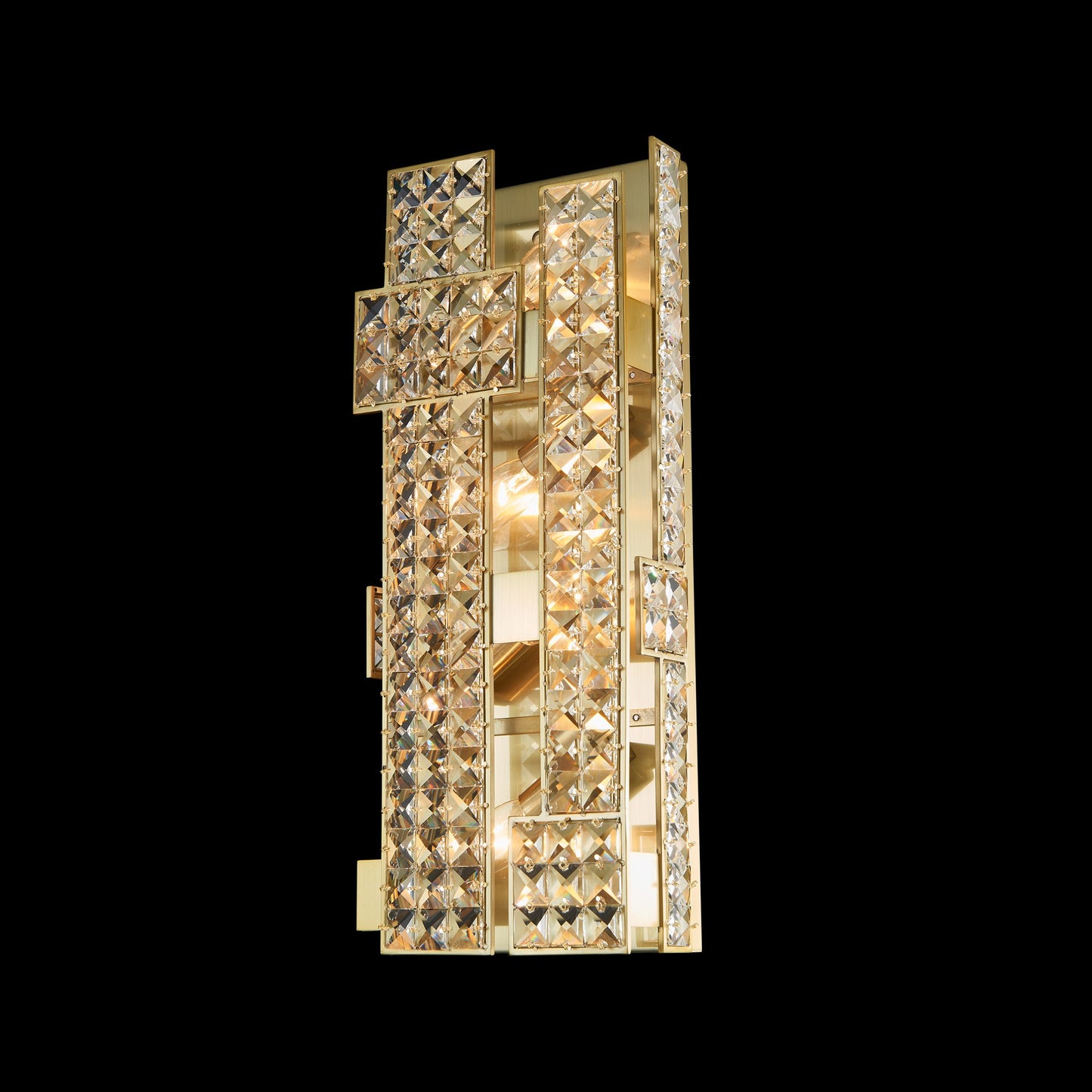 Linea Wall Sconce 4-Light in Antique Bronze 3208WSAZ by StarFire Crystal